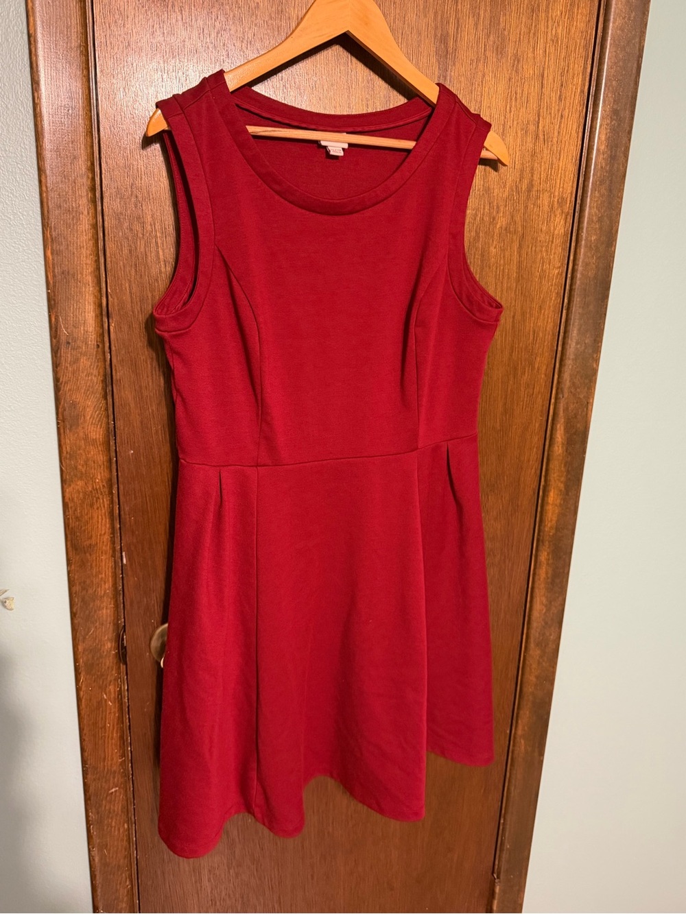 Merona Classic Sleeveless Red Fit & Flare Dress